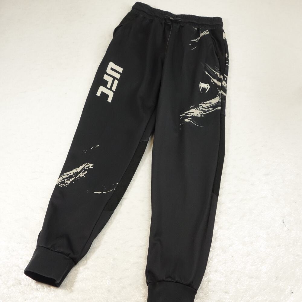 UFC Venum Pants Mens Medium Black Jogger Workout Tapered Fight